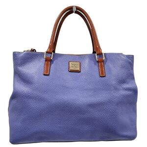 DOONEY & BOURKE LIGHT PURPLE PEBBLE LEATHER HANDBAG